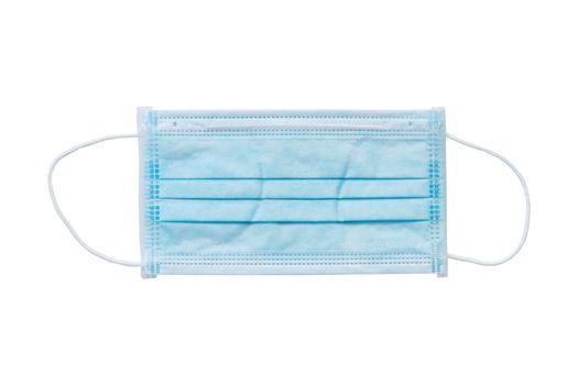 Sanitary napkin mask for preventing spreading and respiratory infections isolated on white background, Stop Coronavirus Covid-19 concept.