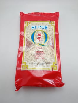 MANILA, PH - SEPT 24 - Super q misua wheat flour vermicelli on September 24, 2020 in Manila, Philippines.