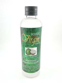 MANILA, PH - SEPT 24 - Prosource extra virgin coconut oil bottle on September 24, 2020 in Manila, Philippines.