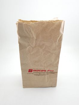 MANILA, PH - SEPT 24 - Mercury drug paper bag on September 24, 2020 in Manila, Philippines.