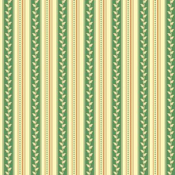 Retro background made with vertical stripes dots and leaves, Vintage hipster seamless pattern.