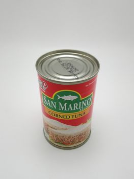 MANILA, PH - SEPT 25 - San marino corned tuna on September 25, 2020 in Manila, Philippines.