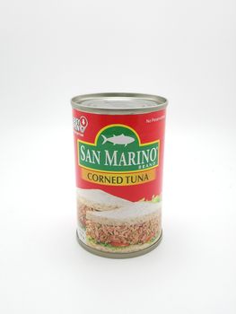 MANILA, PH - SEPT 25 - San marino corned tuna on September 25, 2020 in Manila, Philippines.