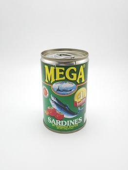 MANILA, PH - SEPT 25 - Mega sardines in tomato sauce on September 25, 2020 in Manila, Philippines.