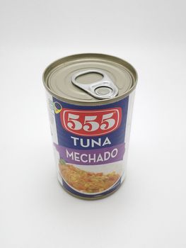 MANILA, PH - SEPT 25 - 555 tuna mechado can on September 25, 2020 in Manila, Philippines.