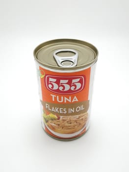 MANILA, PH - SEPT 25 - 555 tuna flakes in oil can on September 25, 2020 in Manila, Philippines.