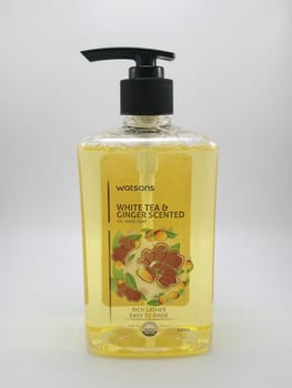 MANILA, PH - SEPT 25 - Watsons white tea and ginger scented gel liquid hand soap on September 25, 2020 in Manila, Philippines.