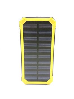 Solar power powerbank charger use to charge low to empty battery of smartphone