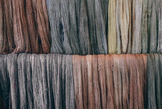 colorful cotton thread yarn background texture abstract