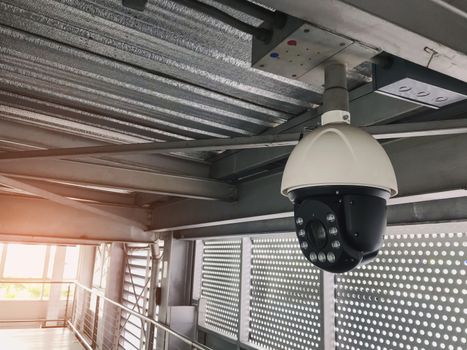 Security cameras in buildings and important places in the city.