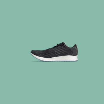 Fashion running sneaker shoes isolated on beautiful pastel color background, with clipping path.