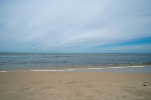 A Beach View on an Overcast Day at the Bay in the Villas, New Jersey