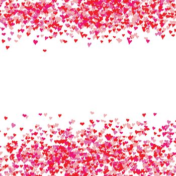 Heart symbol hand drawn sketch doodle background. Saint Valentine's Day or women's day frame border background vector illustration.