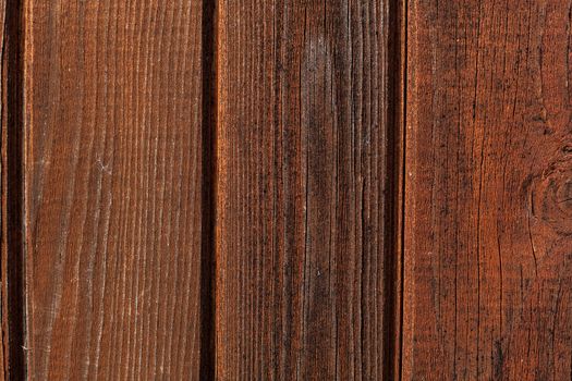 Old brown natural rustic wood background with vertical wooden boards. Space for text.