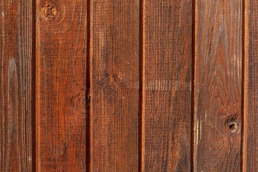Old brown natural rustic wood background with vertical wooden boards. Space for text.