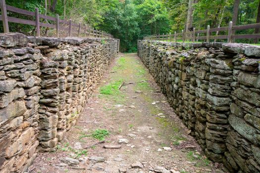 A View From Above the Historic Lock 12 in Holtwood Pennsylvania