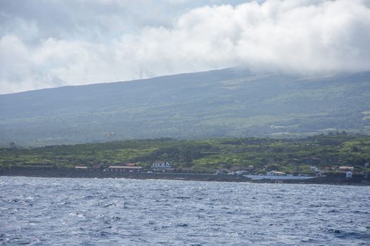Walk on the Azores archipelago. Discovery of the island of Pico, Azores. Portugal. Madalena