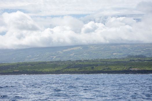 Walk on the Azores archipelago. Discovery of the island of Pico, Azores. Portugal. Madalena