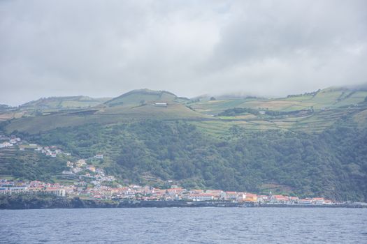 Walk on the Azores archipelago. Discovery of the island of sao jorge, Azores. Portugal , Velas