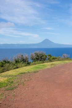 Walk on the Azores archipelago. Discovery of the island of sao jorge, Azores. Portugal , Velas
