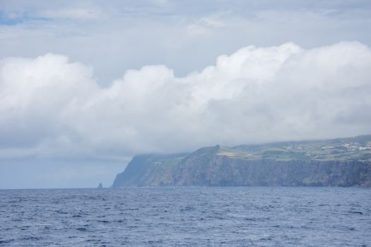 Walk on the Azores archipelago. Discovery of the island of sao jorge, Azores. Portugal , Velas
