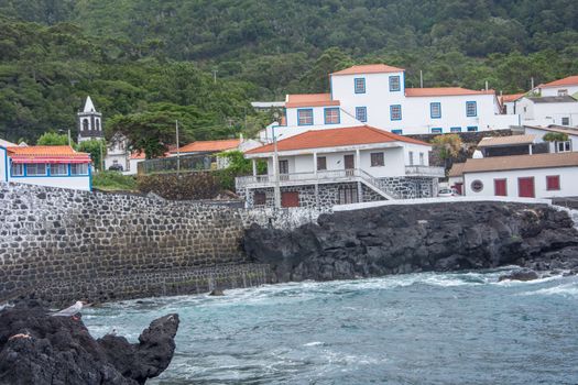 Walk on the Azores archipelago. Discovery of the island of sao jorge, Azores. Portugal , Velas