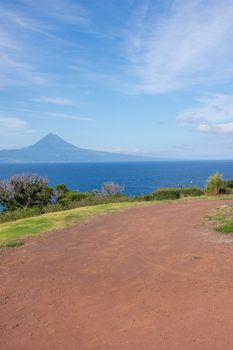 Walk on the Azores archipelago. Discovery of the island of sao jorge, Azores. Portugal , Velas