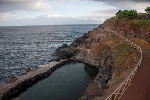 Walk on the Azores archipelago. Discovery of the island of sao jorge, Azores. Portugal , Velas