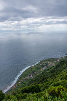 Walk on the Azores archipelago. Discovery of the island of sao jorge, Azores. Portugal , Velas