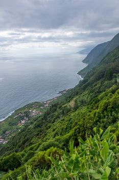 Walk on the Azores archipelago. Discovery of the island of sao jorge, Azores. Portugal , Velas