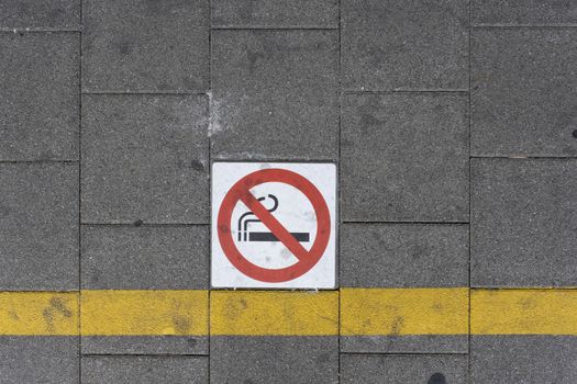 No smoking sign on the street in the Netherlands