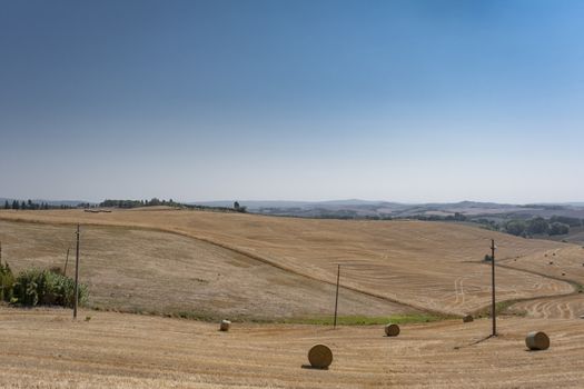 Countryside landscape in Tuscany region of Italy. Holiday setting.