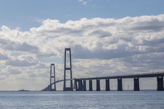 Photo of the Great Belt Suspension Bridge in Denmark