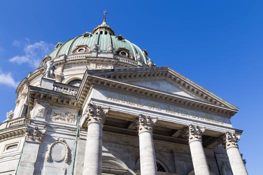 Frederik's Church also known as Marble Church in Copenhagen, Denmark.