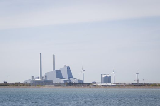 Copenhagen, Denmark - May 06, 2016: Avedoere power plant just south west of Copenhagen.