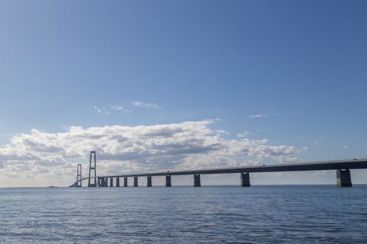 Photo of the Great Belt Suspension Bridge in Denmark