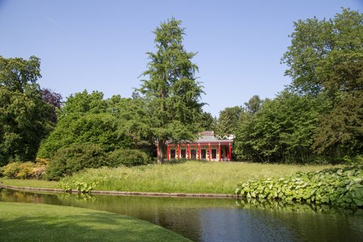 Chinese Pavilion in Frederiksberg Park in Denmark