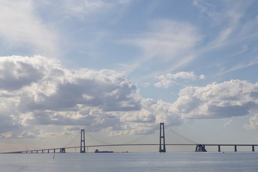 Photo of the Great Belt Suspension Bridge in Denmark