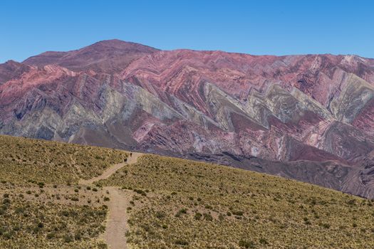 Mountain of fourteen colors, Quebrada de Humahuaca in the Northwest of Argentina