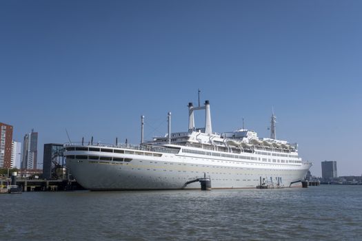 SS Rotterdam Cruiseship in the harbor of Rotterdam