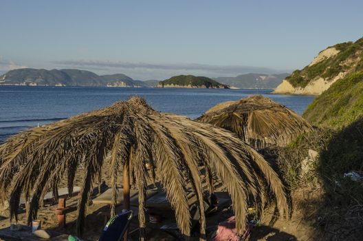 View from the beach of Gerakas to the Ionian Sea