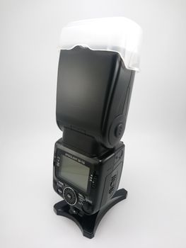 MANILA, PH - SEPT 25 - Nikon sb 700 flash speedlight with diffuser cap on September 25, 2020 in Manila, Philippines.