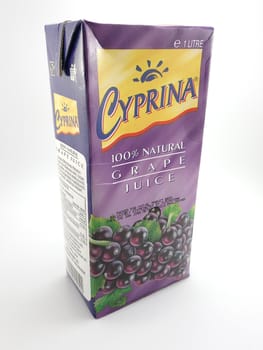 MANILA, PH - SEPT 25 - Cyprina grape juice on September 25, 2020 in Manila, Philippines.