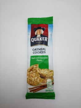 MANILA, PH - SEPT 25 - Quaker oatmeal cookies apple and cinnamon flavor on September 25, 2020 in Manila, Philippines.
