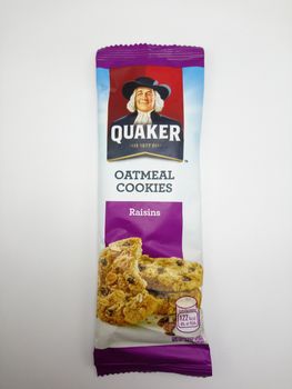 MANILA, PH - SEPT 25 - Quaker oatmeal cookies raisins on September 25, 2020 in Manila, Philippines.