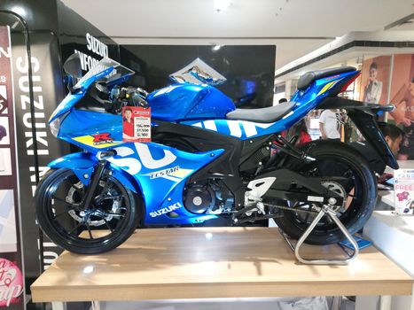 MANDALUYONG, PH - MAR 3 - Suzuki r gsx motorcycle on March 3, 2019 in Mandaluyong, Philippines.