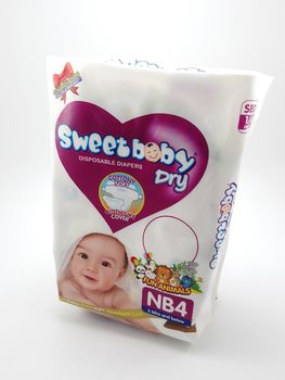 MANILA, PH - SEPT 25 - Sweet baby disposable dry diaper on September 25, 2020 in Manila, Philippines.