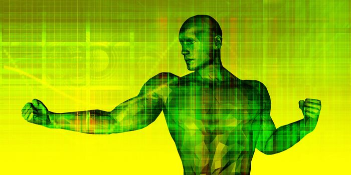 Physical Wellness and Building Muscles as a Health Concept
