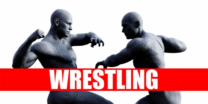 Wrestling Class Combat Fighting Sports Background