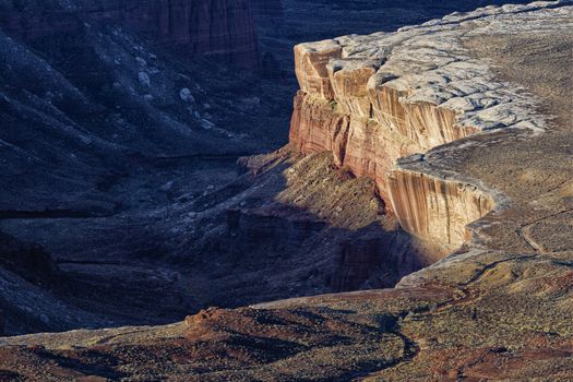 Beautiful Sandstone structures surrounding the Green River, Canyon Lands National Park, Utah.